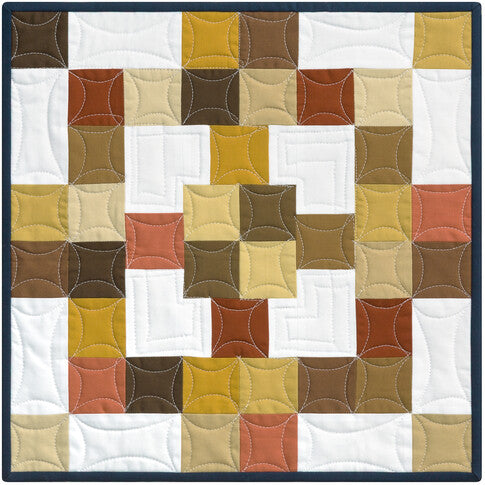 Robert Kaufman - Kona Block of the Month: Color Patchwork Party - Quilt Kit with Patterns - Choose Background Color!