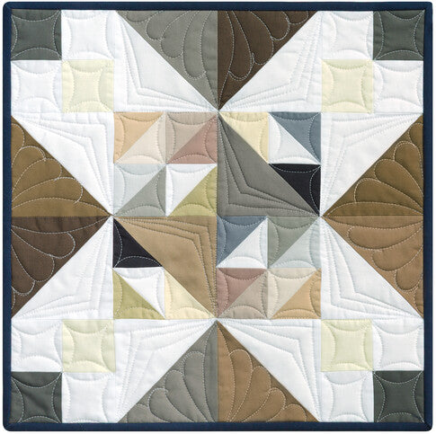 Robert Kaufman - Kona Block of the Month: Color Patchwork Party - Quilt Kit with Patterns - Choose Background Color!