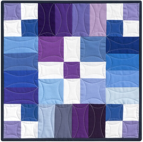 Robert Kaufman - Kona Block of the Month: Color Patchwork Party - Quilt Kit with Patterns - Choose Background Color!