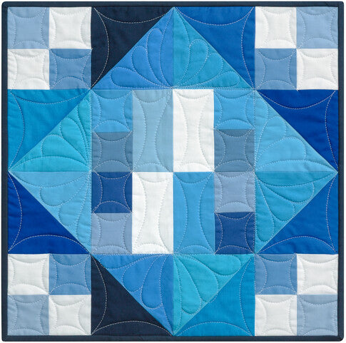 Robert Kaufman - Kona Block of the Month: Color Patchwork Party - Quilt Kit with Patterns - Choose Background Color!