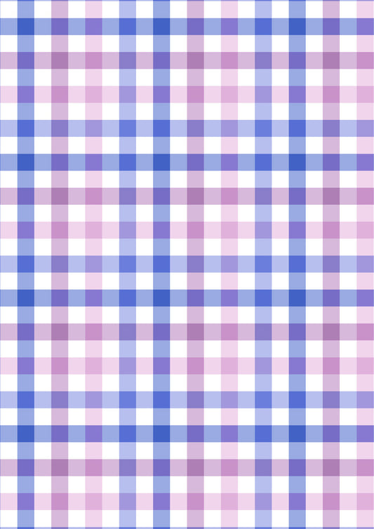 PREORDER - Lewis and Irene - Patchwork Joy - Blue to Lilac Big Gingham - L37A - Ships October 2026