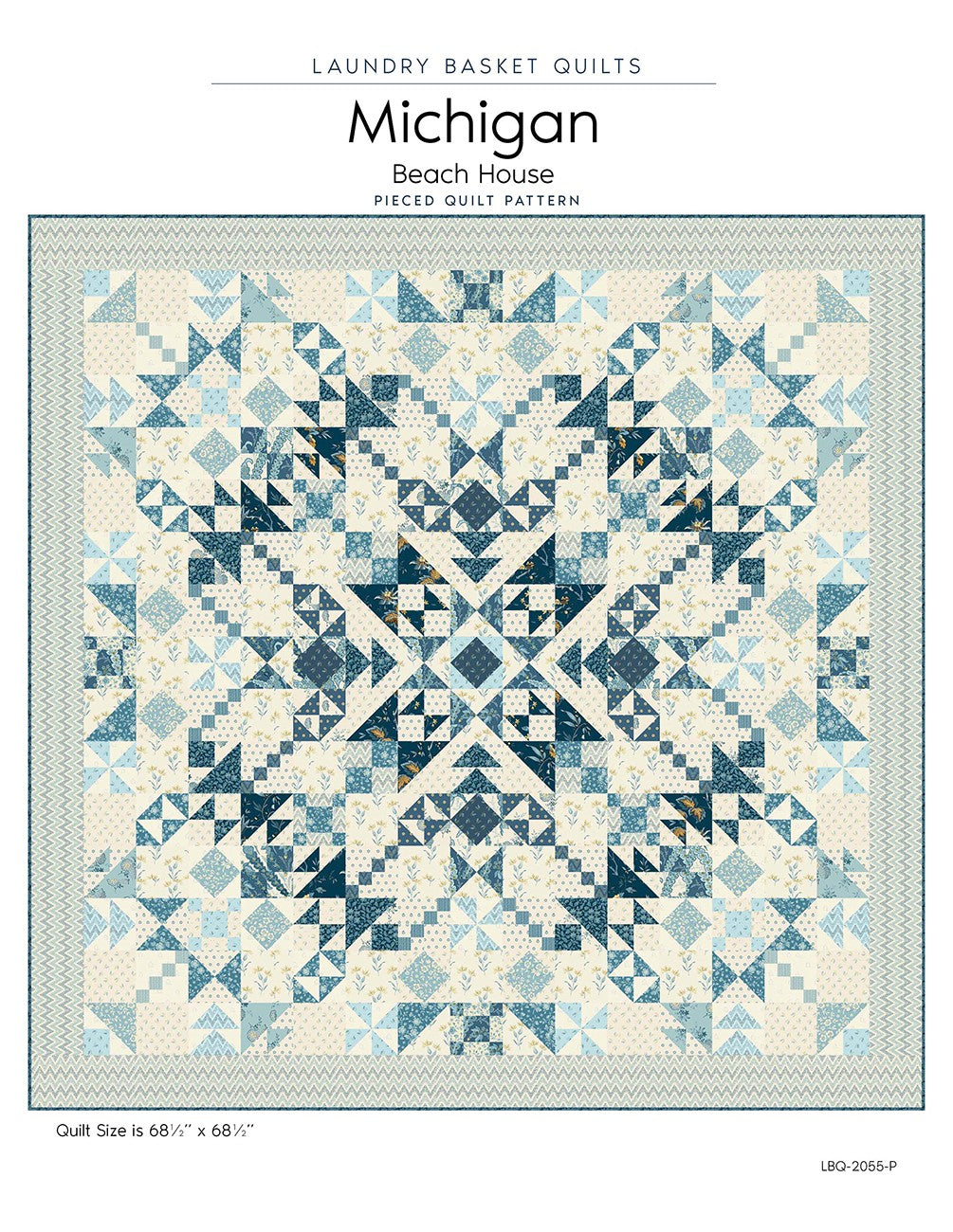 Michigan Quilt Pattern By Laundry Basket Quilts - Beach House Version