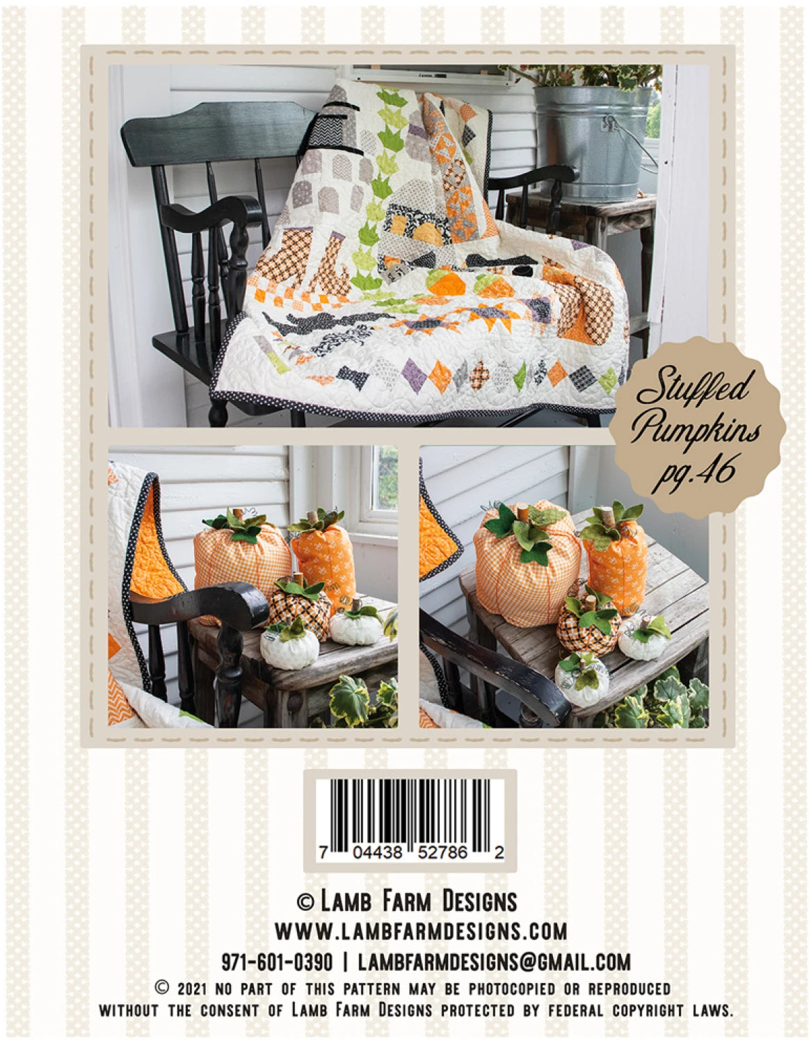 Ghoulish Tidings Quilt Pattern Book By Lamb Farm Designs
