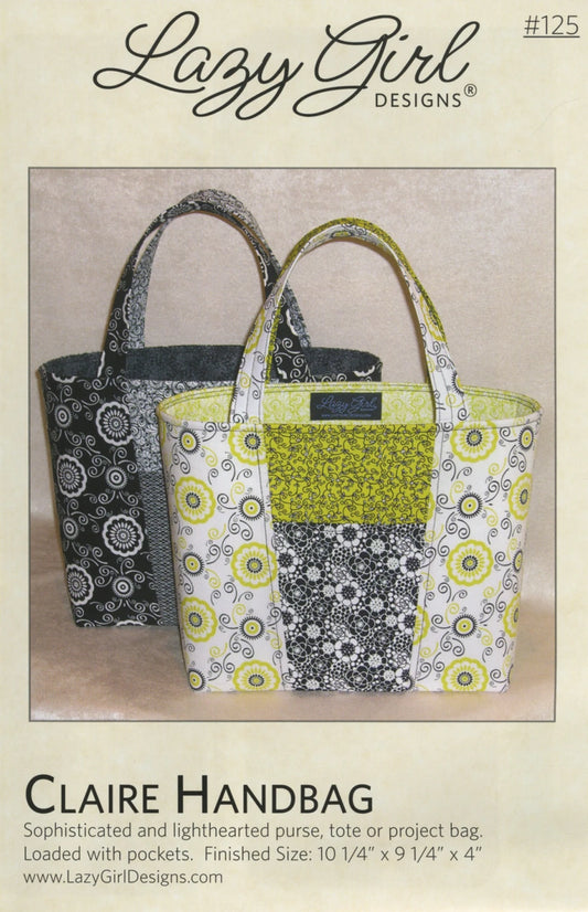 Claire Handbag Pattern By Lazy Girl Designs