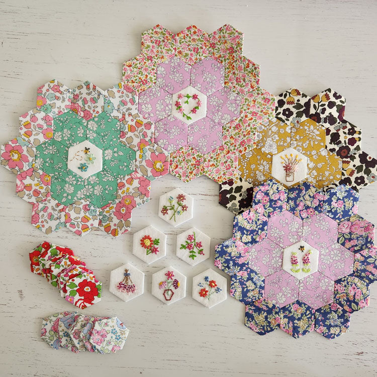 My Garden Embroideries Volume 2 Pre-Printed Linen in Birch By Lilabelle Lane Creations