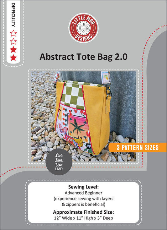 Abstract Tote Bag 2.0 Pattern By Little Mod Designs