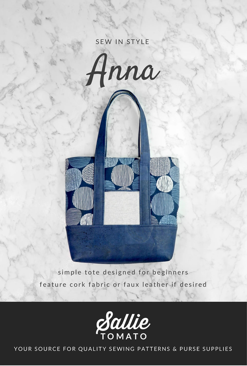 Anna Tote Bag Pattern By Sallie Tomato