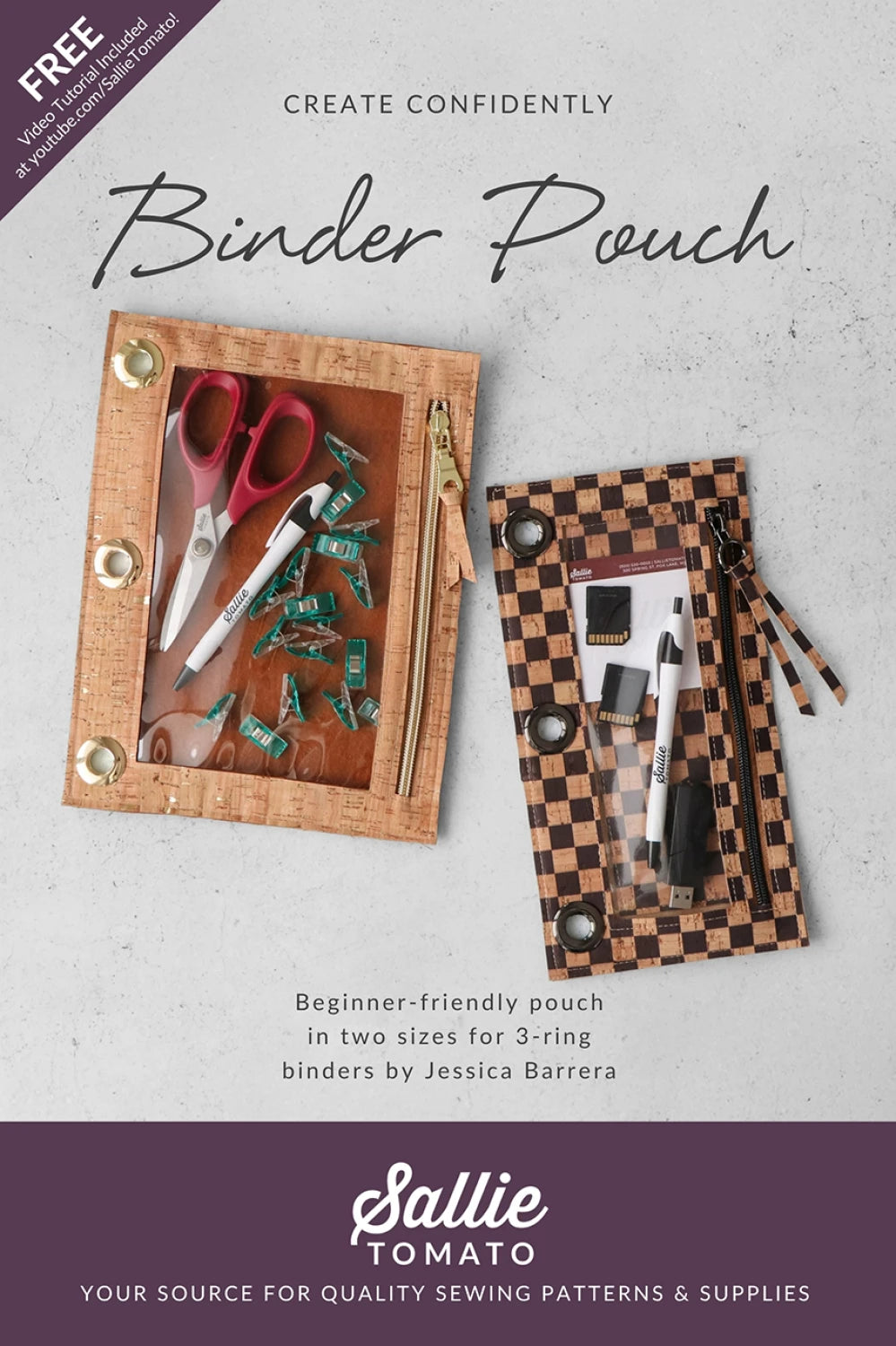 Binder Pouch Pattern By Sallie Tomato