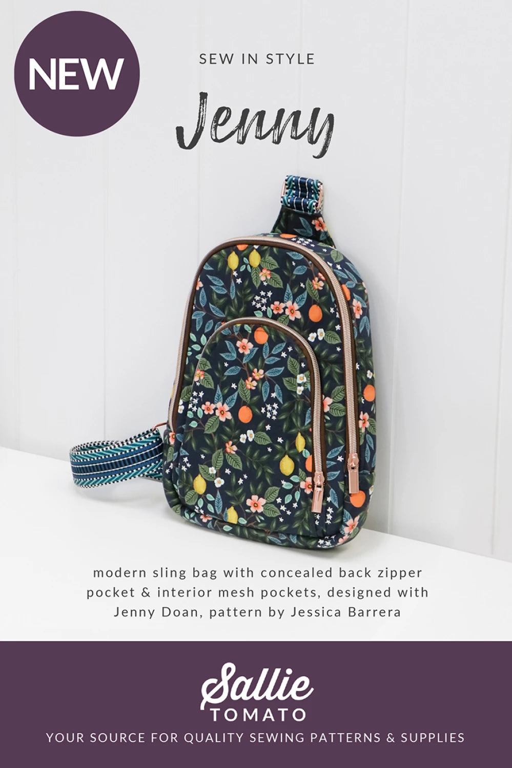 The Jenny Sling Bag Pattern By Sallie Tomato