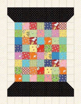 Two Little Spools Pattern and Easy Piecing Grid By Tensisters