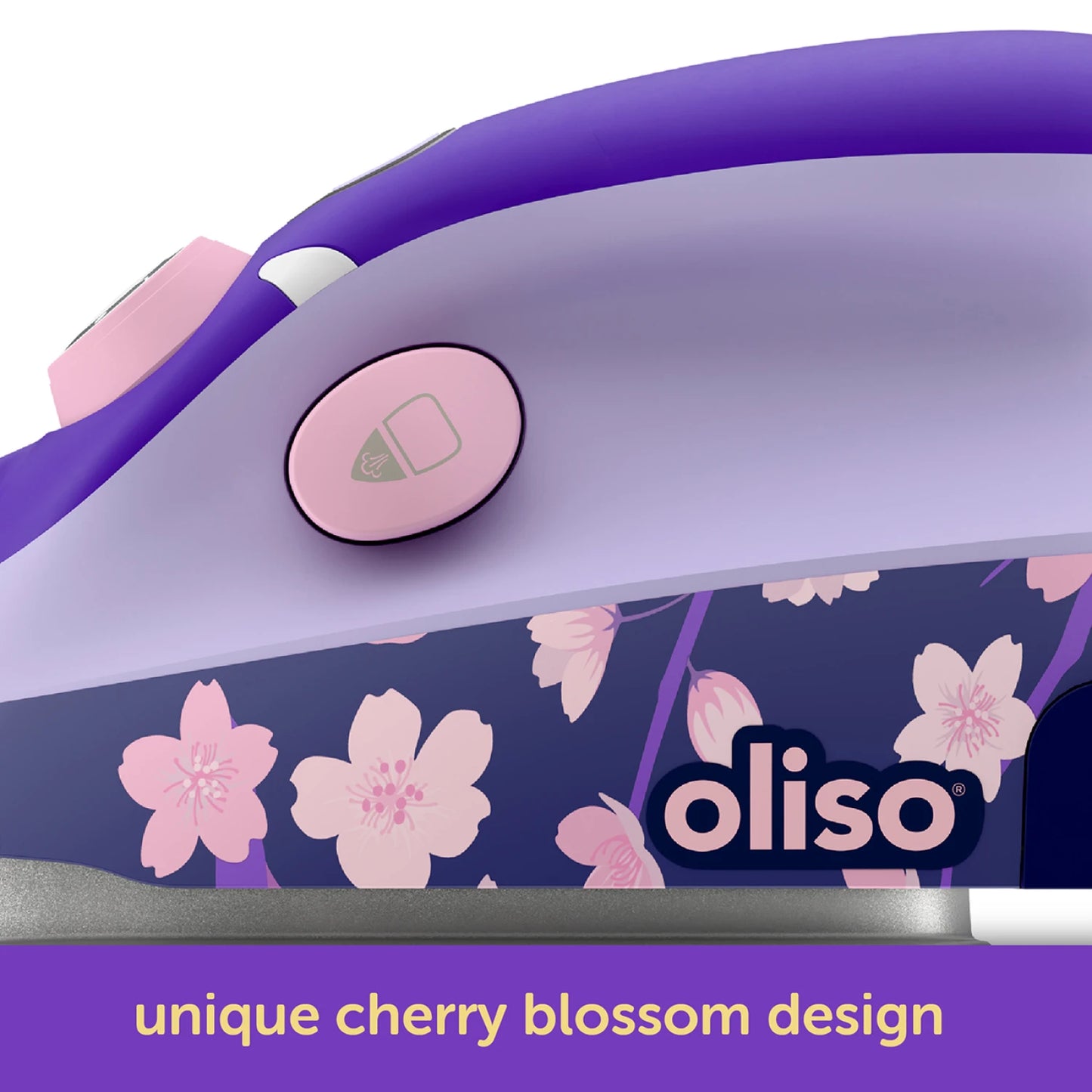 Oliso Mini Project Iron With Trivet - Yaya Han Cherry Blossom Edition
