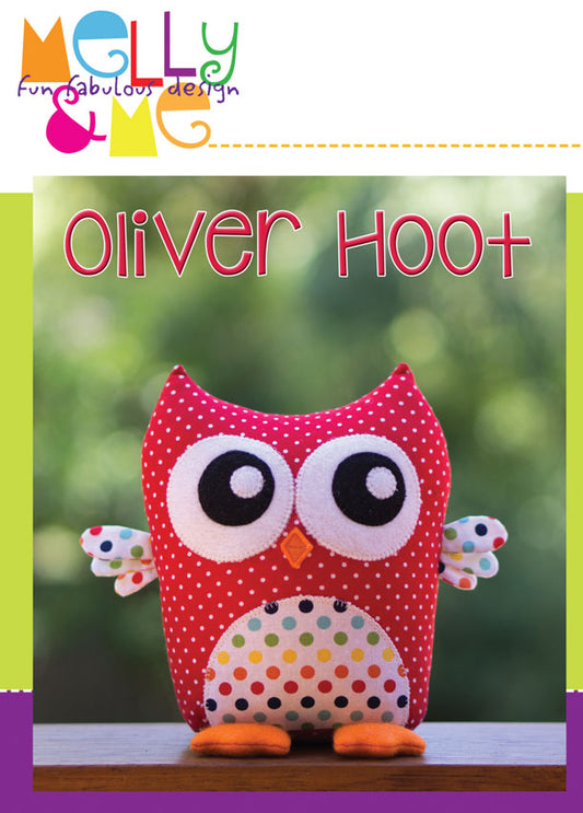 Oliver Hoot Stuffed Owl Pattern By Melly and Me