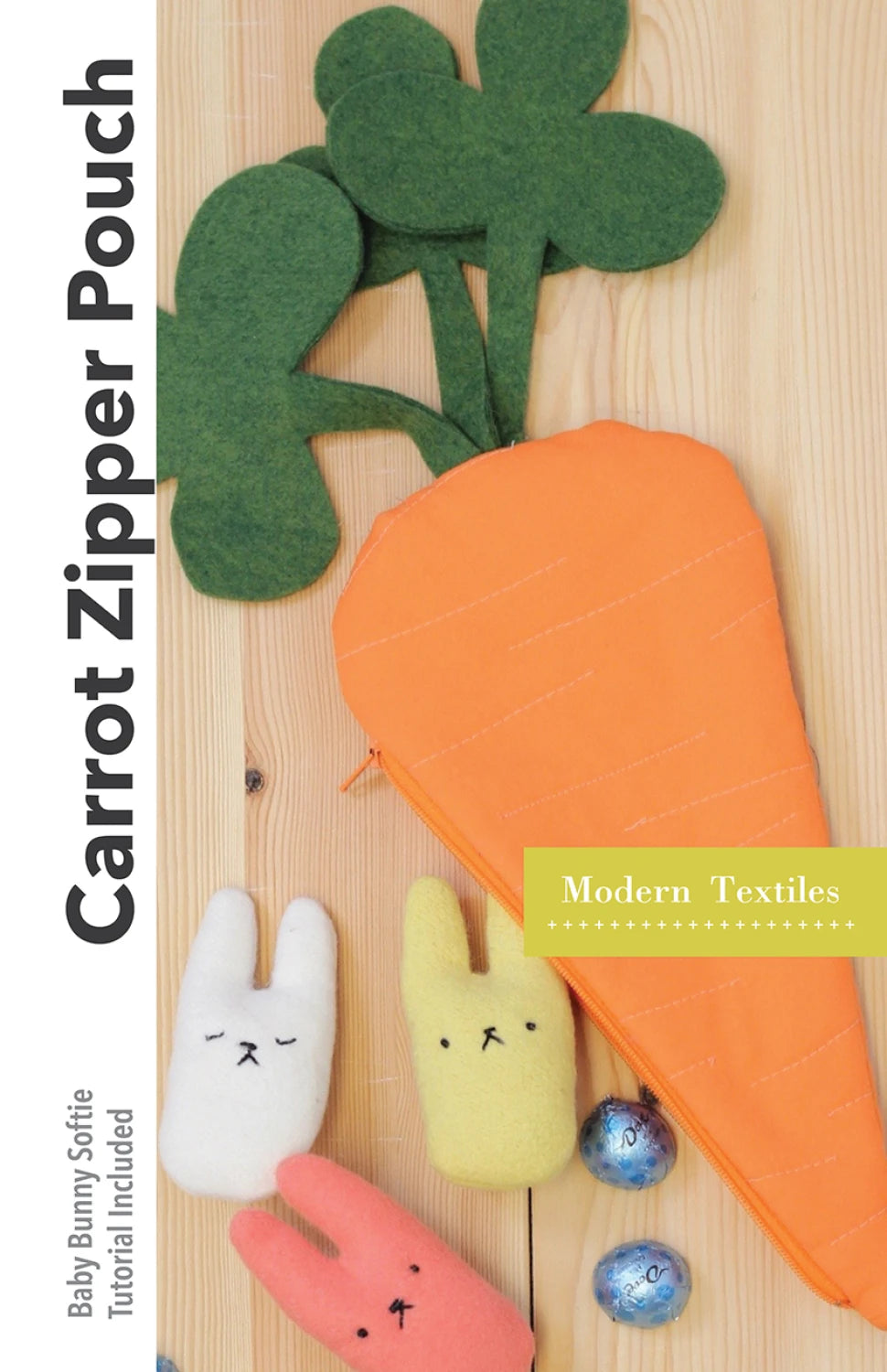 Carrot Zipper Pouch Pattern By Modern Textiles
