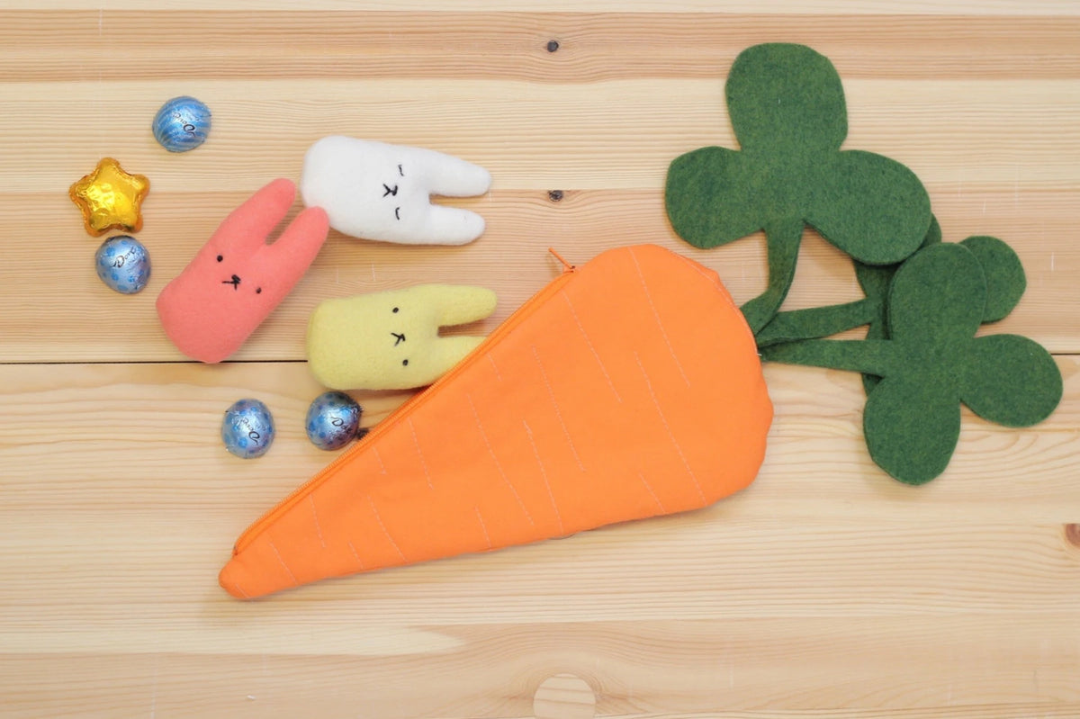 Carrot Zipper Pouch Pattern By Modern Textiles