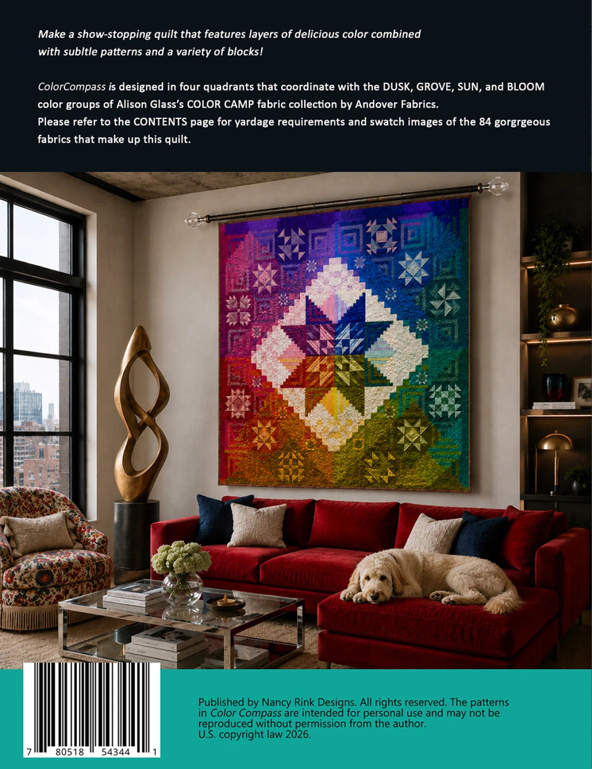 Color Compass Block of the Month Quilt Pattern By Nancy Rink Designs
