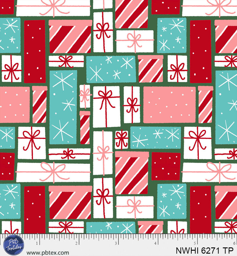 P & B Textiles - Nutcracker Whimsy - Packed Presents - NWHI 6271 TP