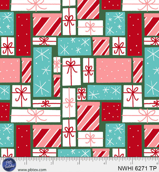 P & B Textiles - Nutcracker Whimsy - Packed Presents - NWHI 6271 TP