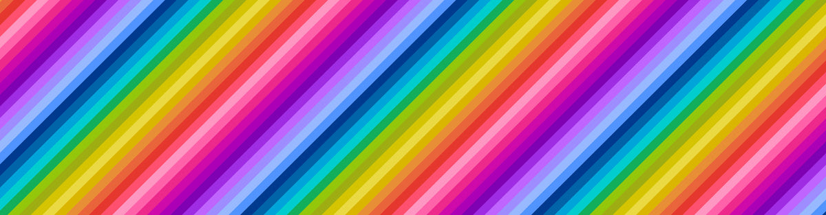 Lewis and Irene - Omnificent Ombres - Diagonal Vibrant Rainbow Stripes - OM1B