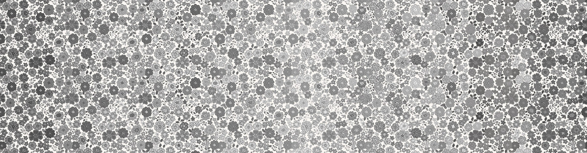 Lewis and Irene - Omnificent Ombres - Ombre Grayscale Boho Blooms - OM3C