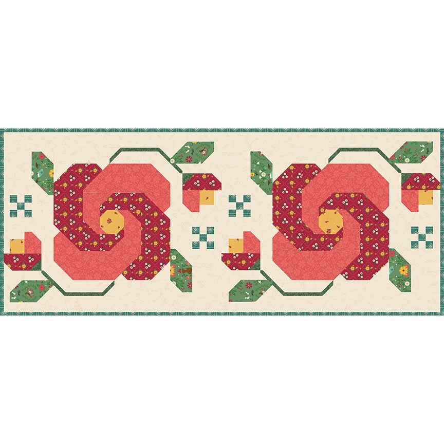 Rose in Bloom Quilt Pattern By Heather Peterson