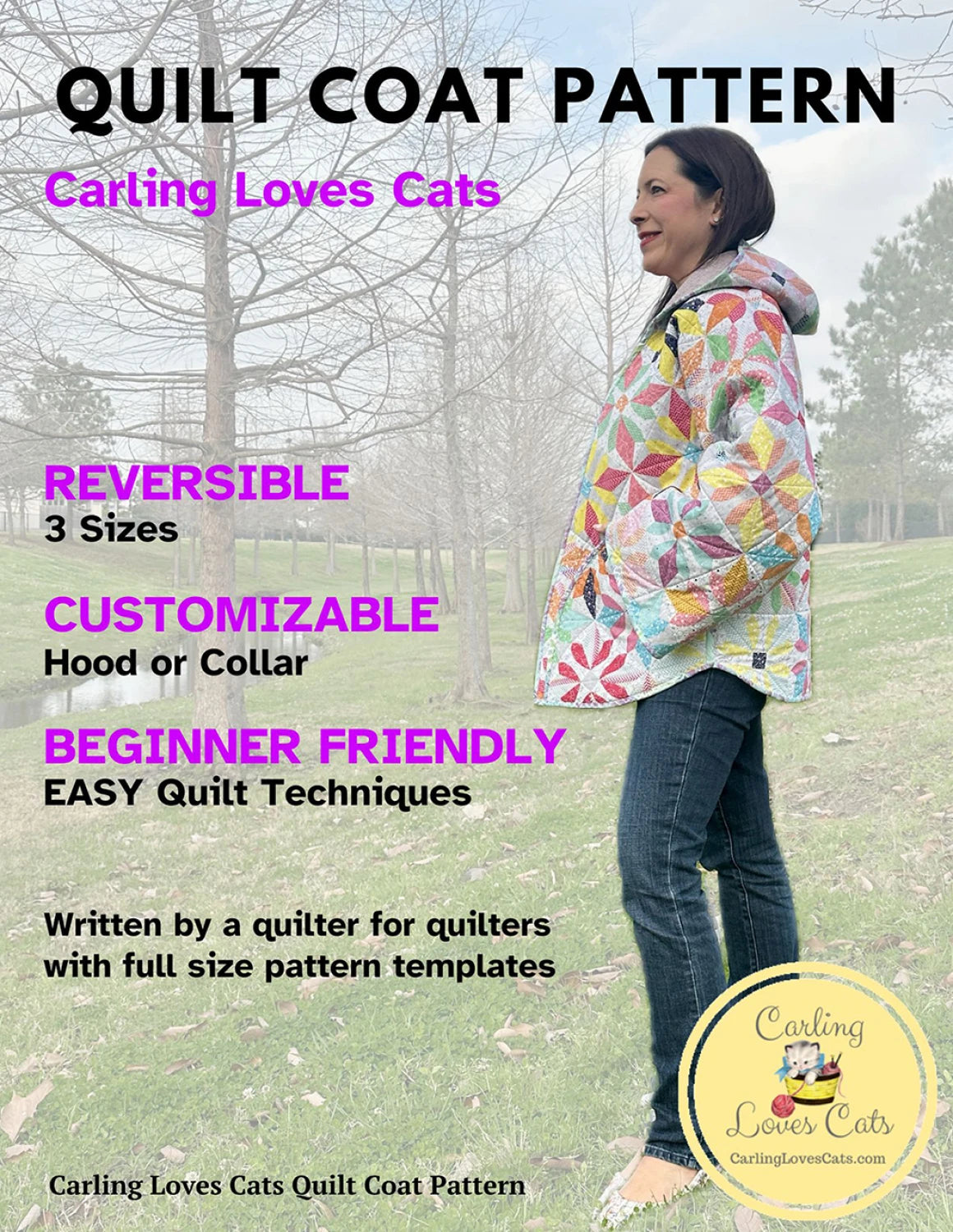 Quilt Coat Pattern By Carling Loves Cats
