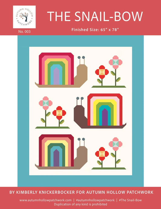 The Snail-Bow Quilt Pattern By Autumn Hollow Patchwork
