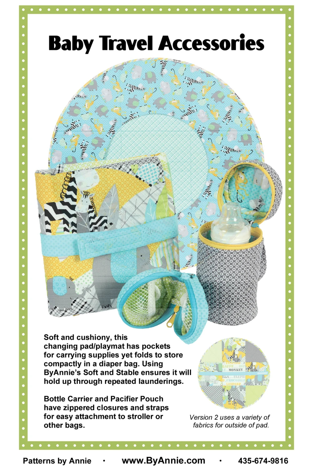 Baby Travel Accessories Pattern From By Annie's