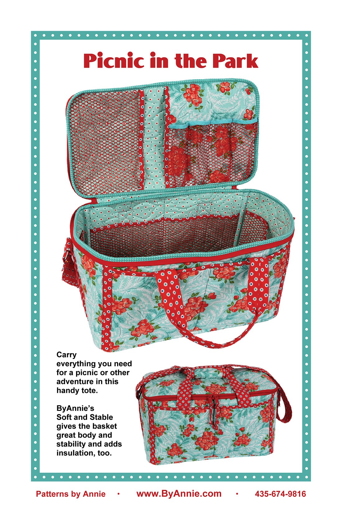 Picnic in the Park Bag Pattern From By Annie