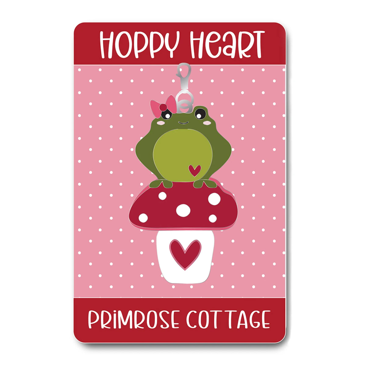 Primrose Cottage Hoppy Heart Zipper Charm