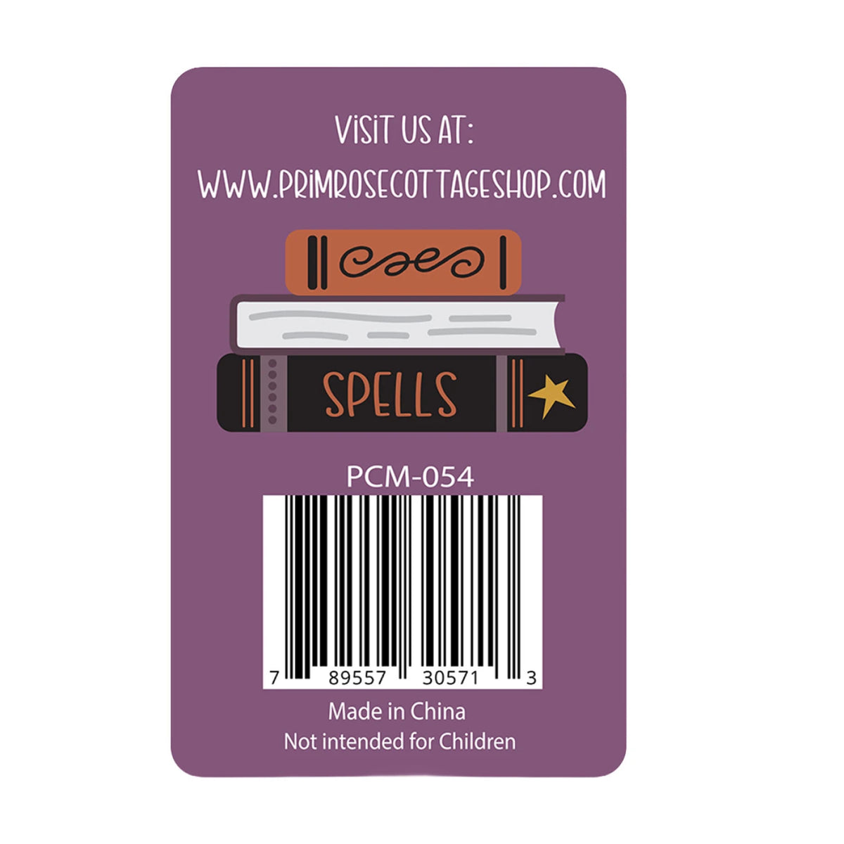 Primrose Cottage Spooky Book Stack Needle Minder