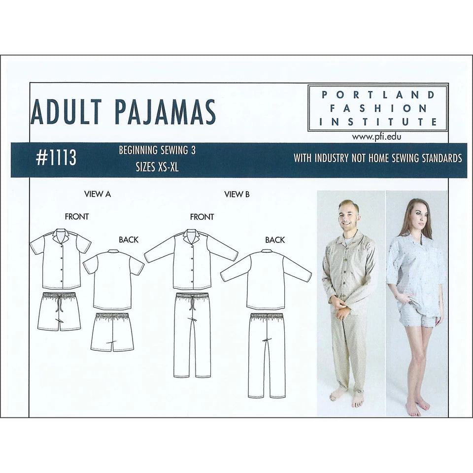 Adult Pajamas Pattern By Portland Fashion Institute