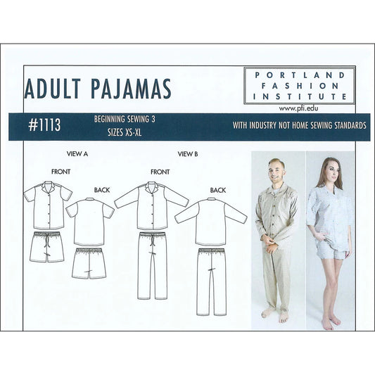 Adult Pajamas Pattern By Portland Fashion Institute