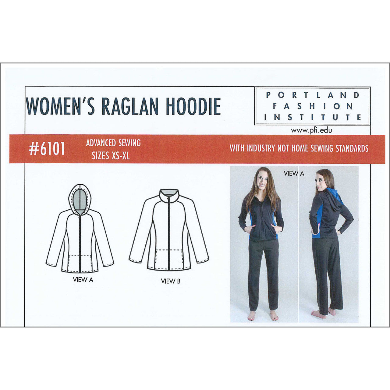 Women's Raglan Hoodie Pattern By Portland Fashion Institute