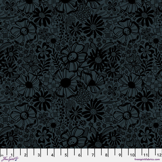 FreeSpirit - Cori Dantini - More Than Bones - Halloween Floral Cacophony - PWCD166.XSLATE