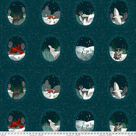 FreeSpirit - Cori Dantini - Silent Night - Winter Forest Animals Tile Yardage - PWCD173.XTILE