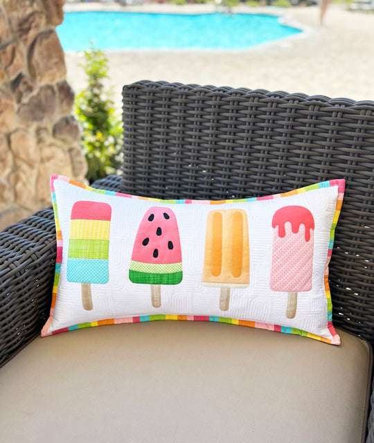 Popsicles Quilted Pillow Pattern By Ahhh... Quilting