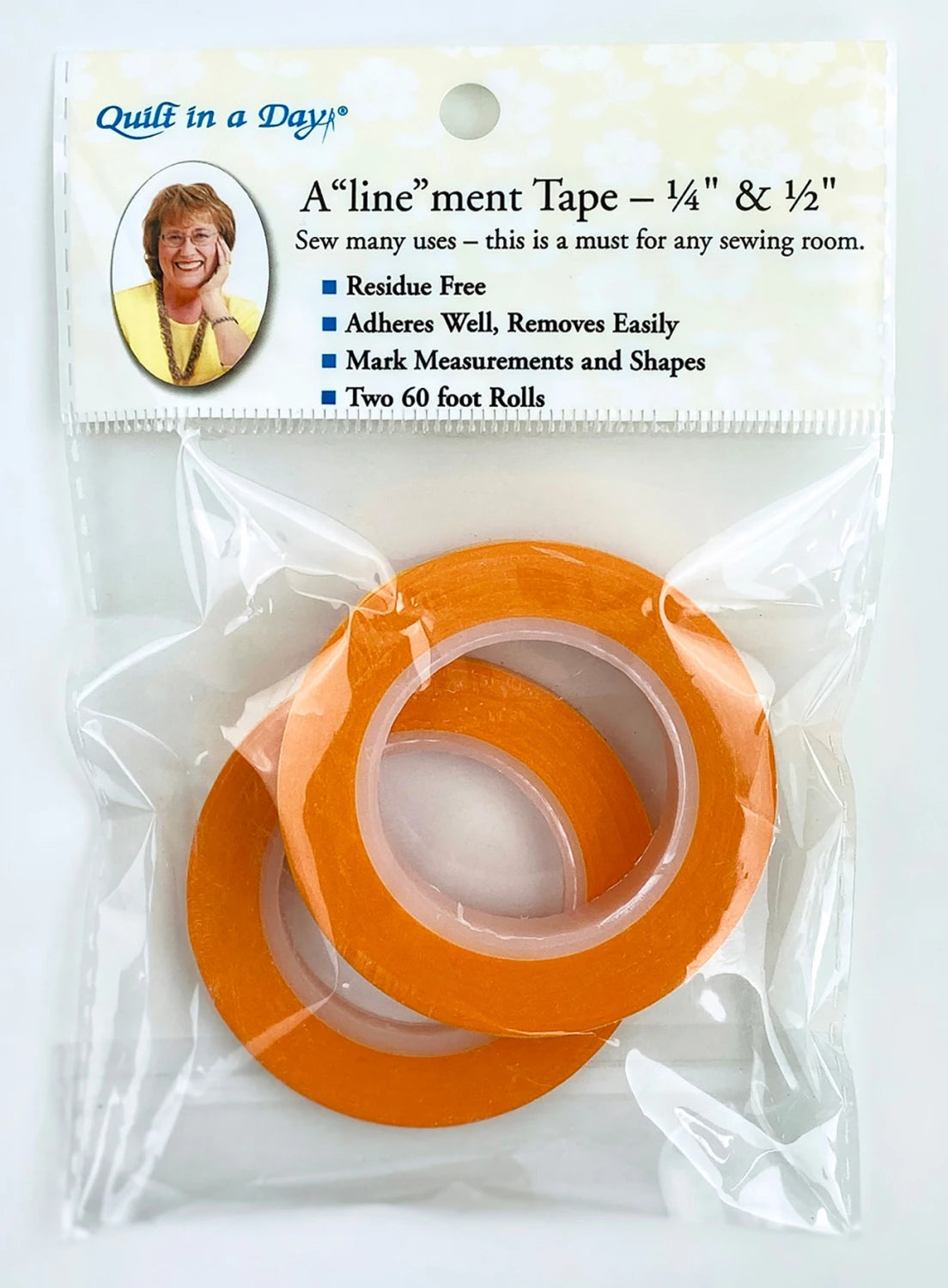 Quilt in a Day A Line Ment Tape - 1/4in and 1/2in