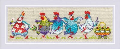 Riolis Cross Stitch Kit - Cluck Cluck ?!!!