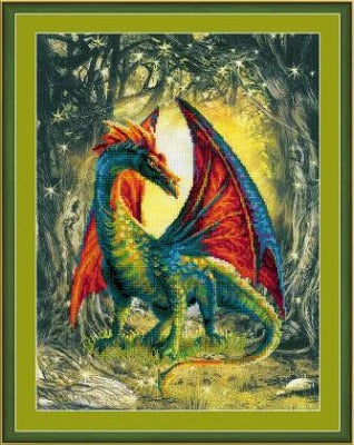 Riolis Cross Stitch Kit - Forest Dragon
