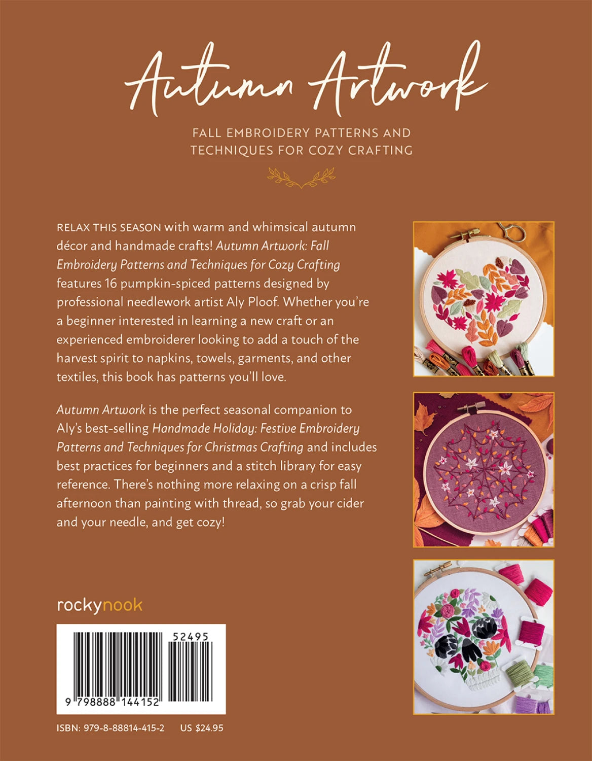 Autumn Artwork Embroidery Patterns and Cozy Crafting Book By Alyssa Ploof