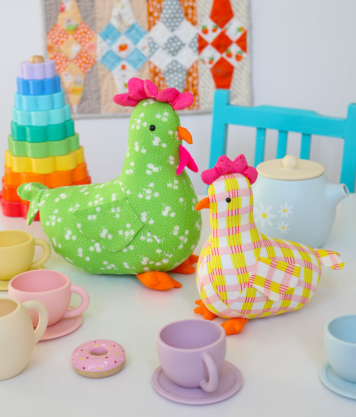 Dolly and Jean Stuffed Chicken Pattern By Ric Rac
