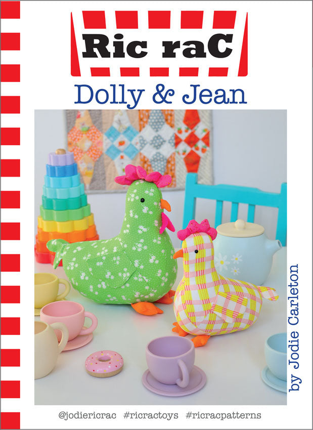 Dolly and Jean Stuffed Chicken Pattern By Ric Rac