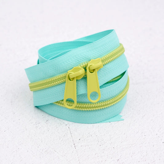 Reniassance Ribbons - 30" Handbag Zipper - Lime Splash