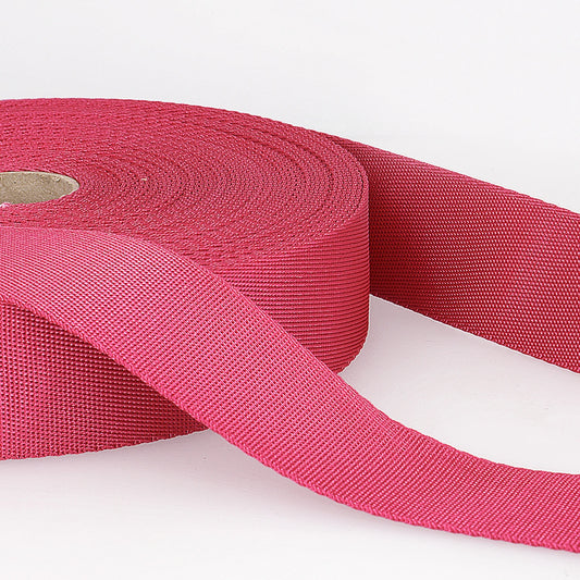 10mm Polyester Webbing Fuchsia - By the Yard