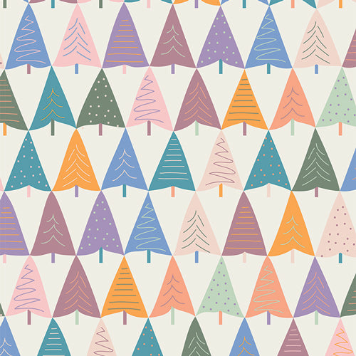 Art Gallery Fabrics - Frost and Fir - Alpine Mountain Evergreen Trees - SBC-FF-3150