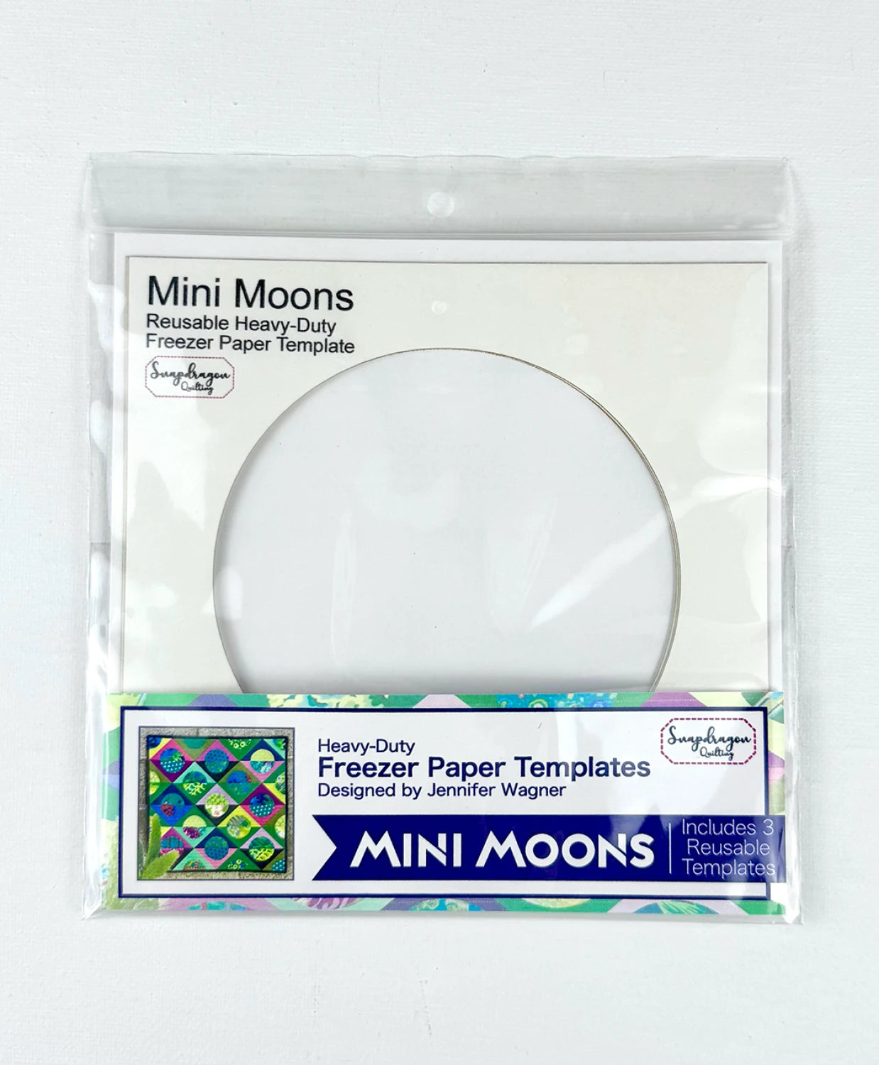 Mini Moons Quilt Pattern By Snapdragon Quilting - Freezer Paper Templates Sold Separately!