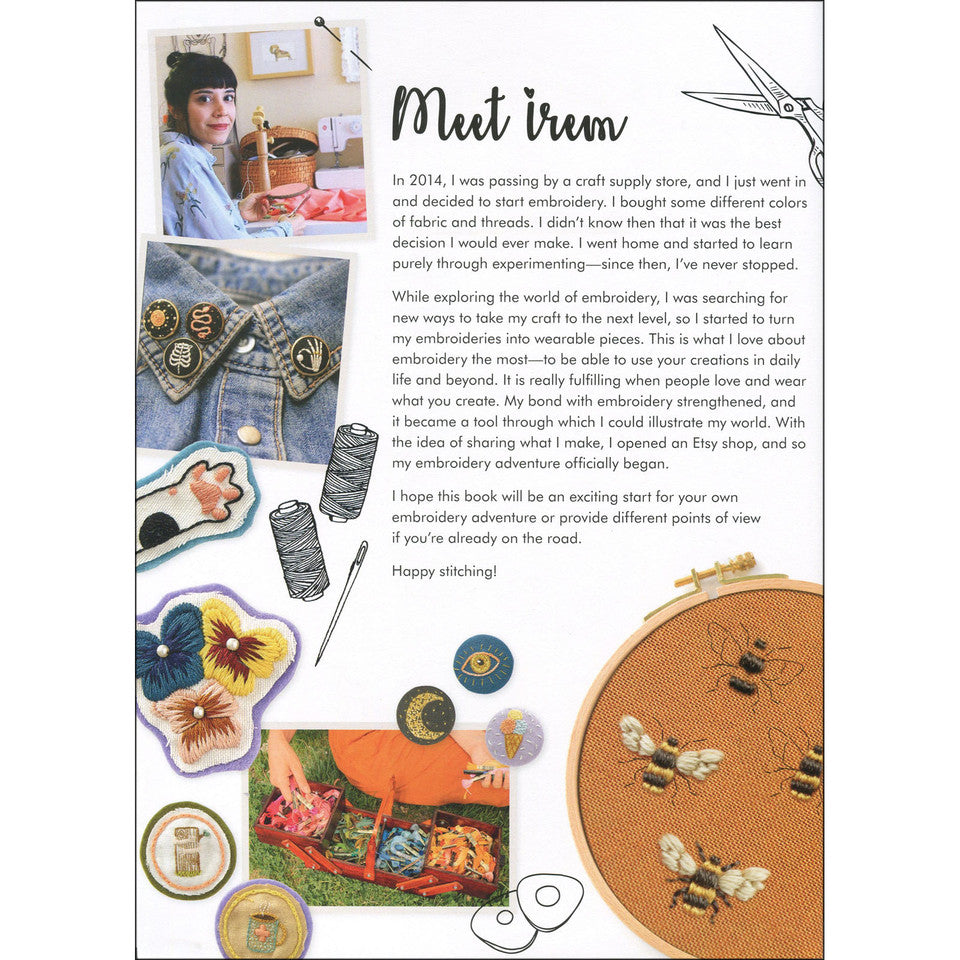 Tiny Stitches Embroidery Patterns Book By Irem Yazici