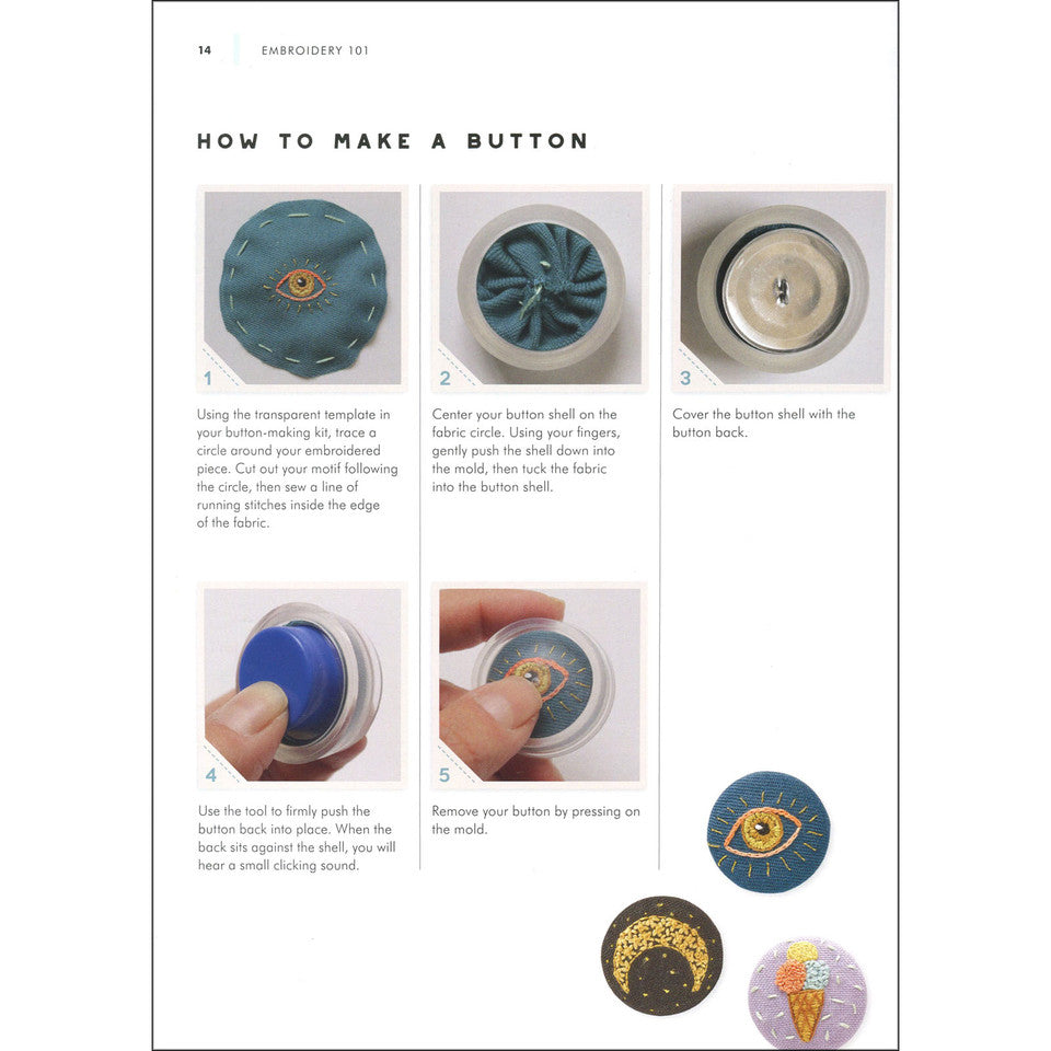 Tiny Stitches Embroidery Patterns Book By Irem Yazici