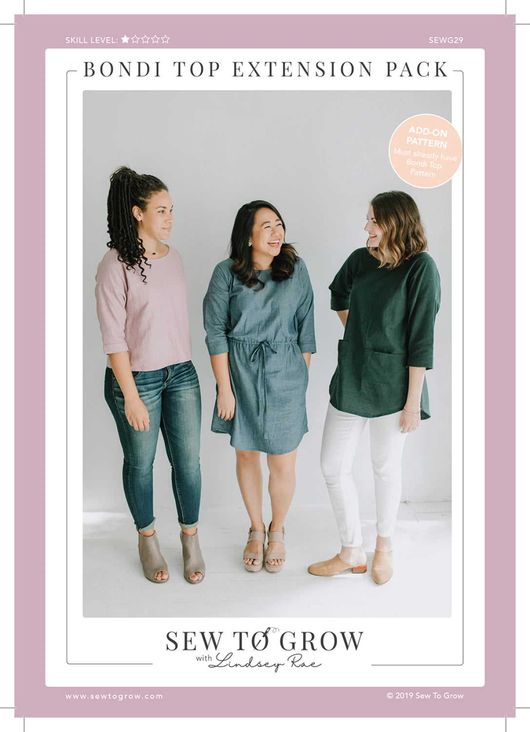 Bondi Top Expansion Pack Pattern By Sew to Grow