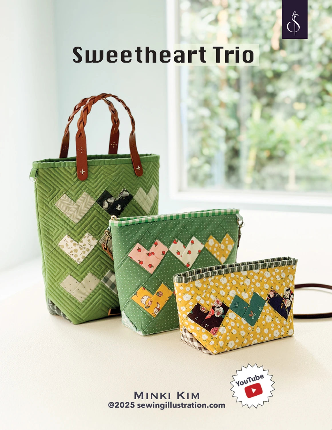 Sweet Trio Bag Pattern By Sewing Illustration / Minki Kim